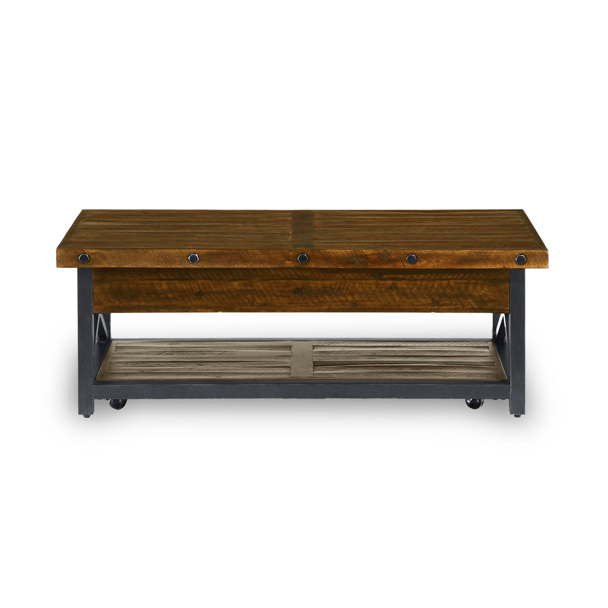 Flexsteel Carpenter Rectangular Lift-Top Coffee Table with Casters