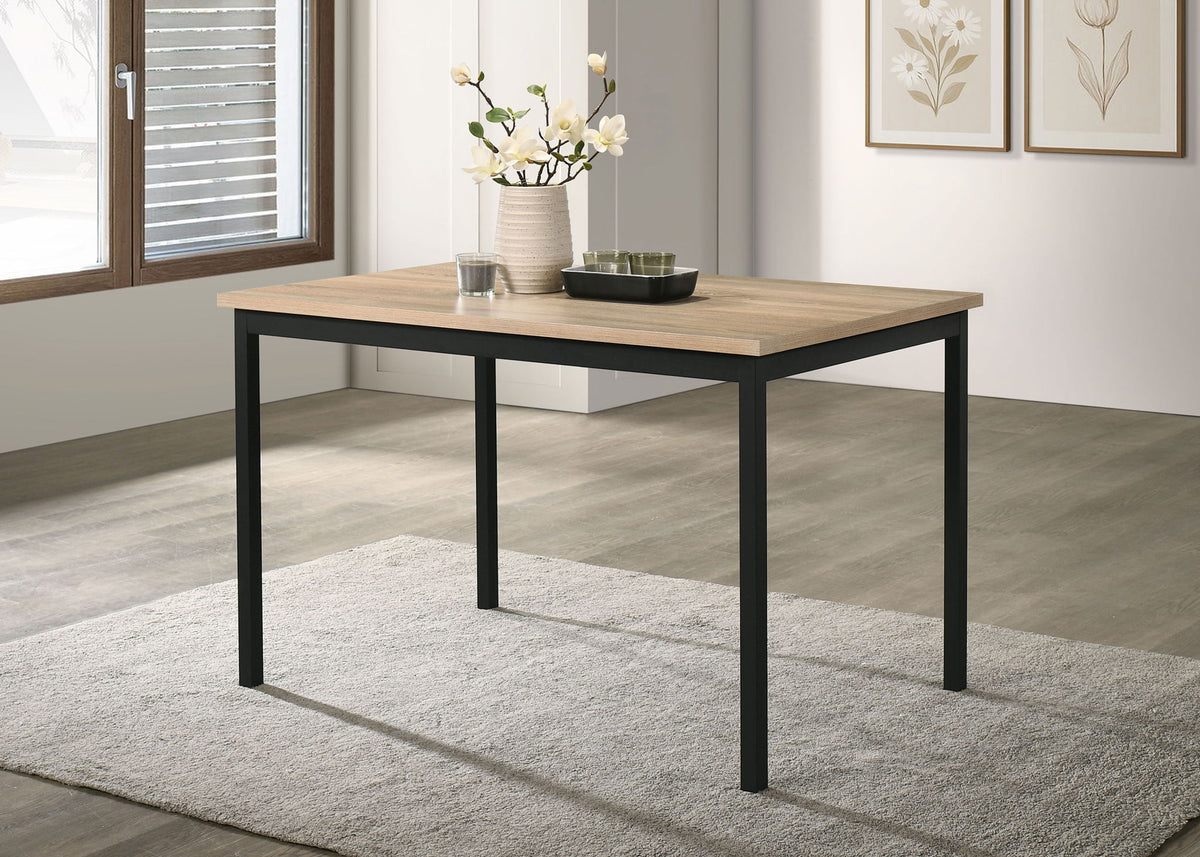 Garza Rectangular 48-inch Dining Table Greige Oak