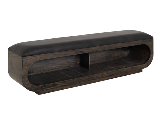 Balam - Wooden Bench With Cushioned Seat