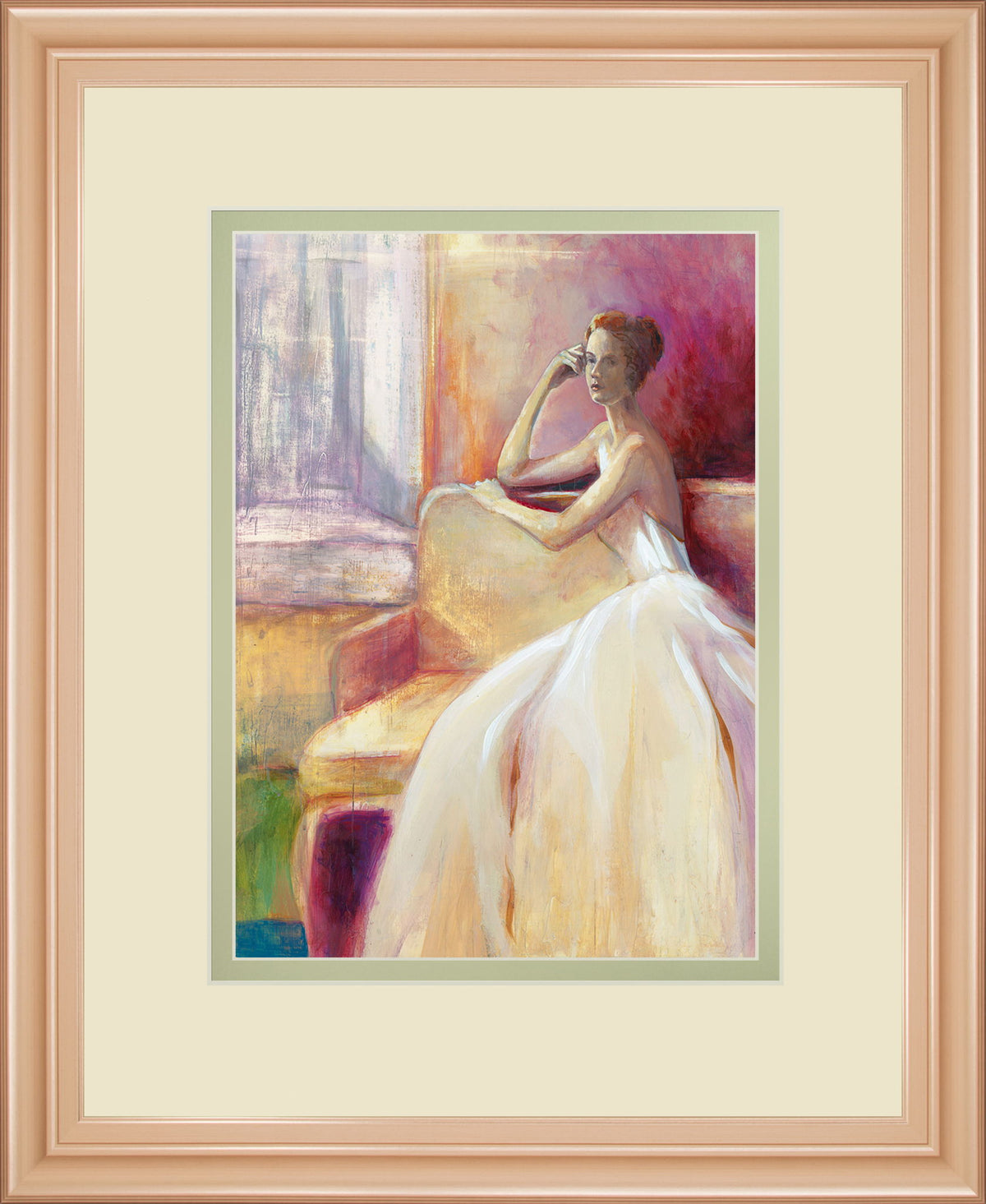 Getting Ready IIl By Sutton - Framed Print Wall Art - Beige