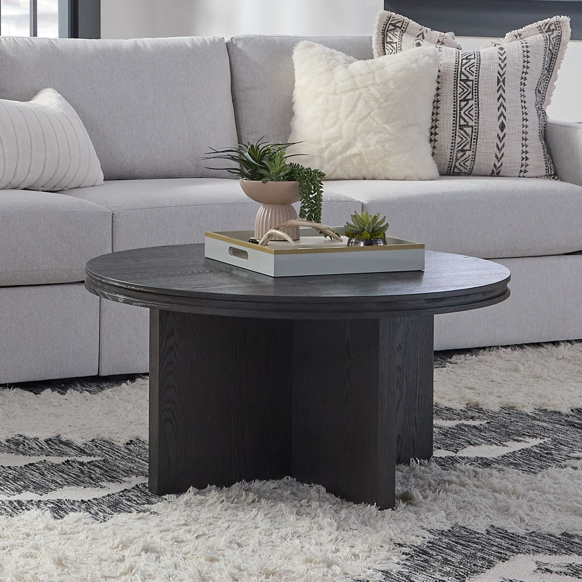 Flexsteel Waterfall Round Coffee Table