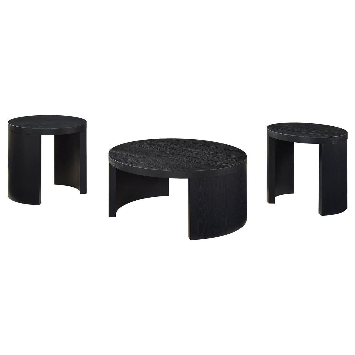 Sweeney 3-piece Coffee and End Occasional Table Set Black