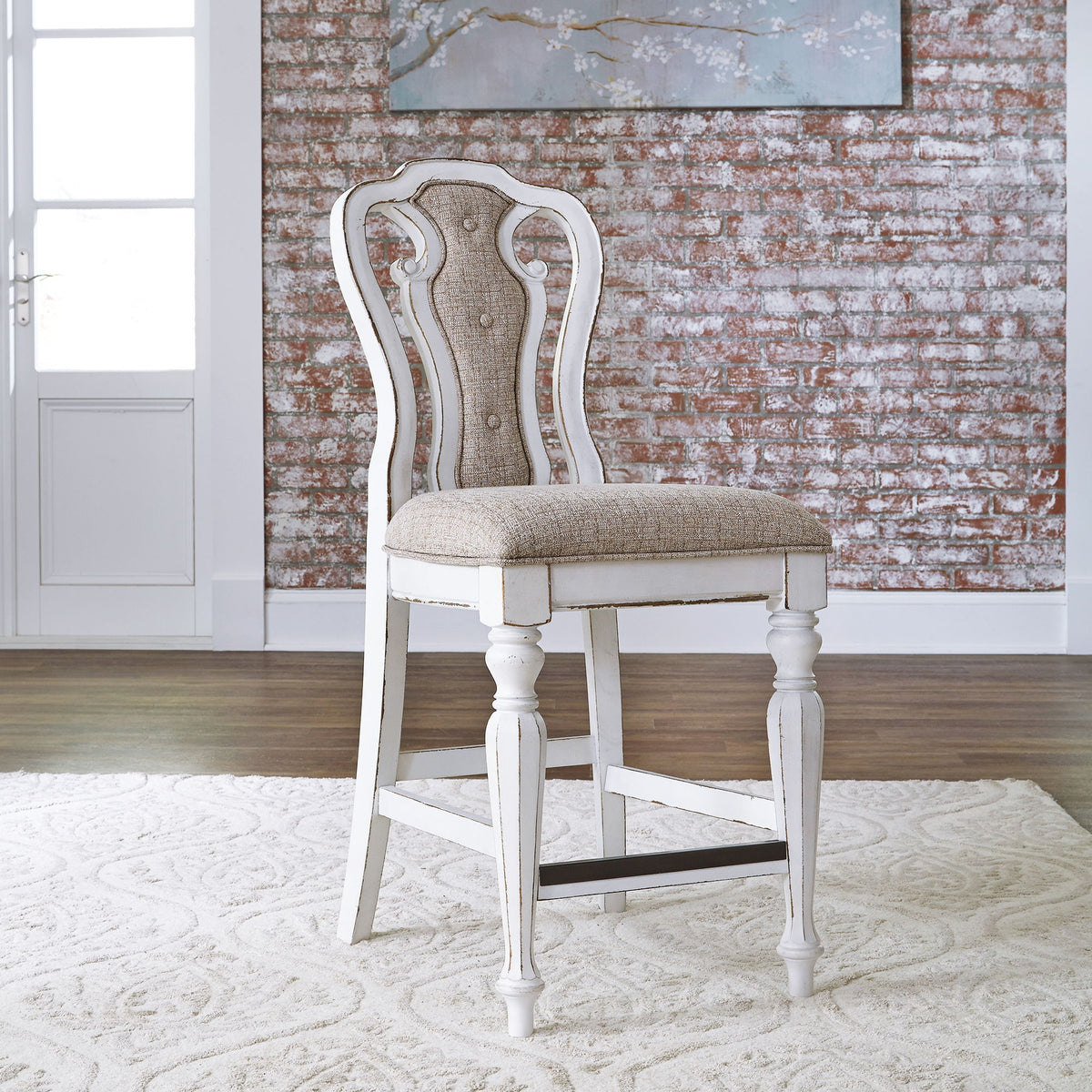 Magnolia Manor - Counter Height Chair - Antique White
