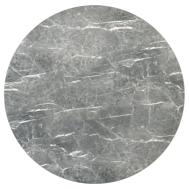 Franklin 50-inch Round Dining Table Grey and Dark Oak