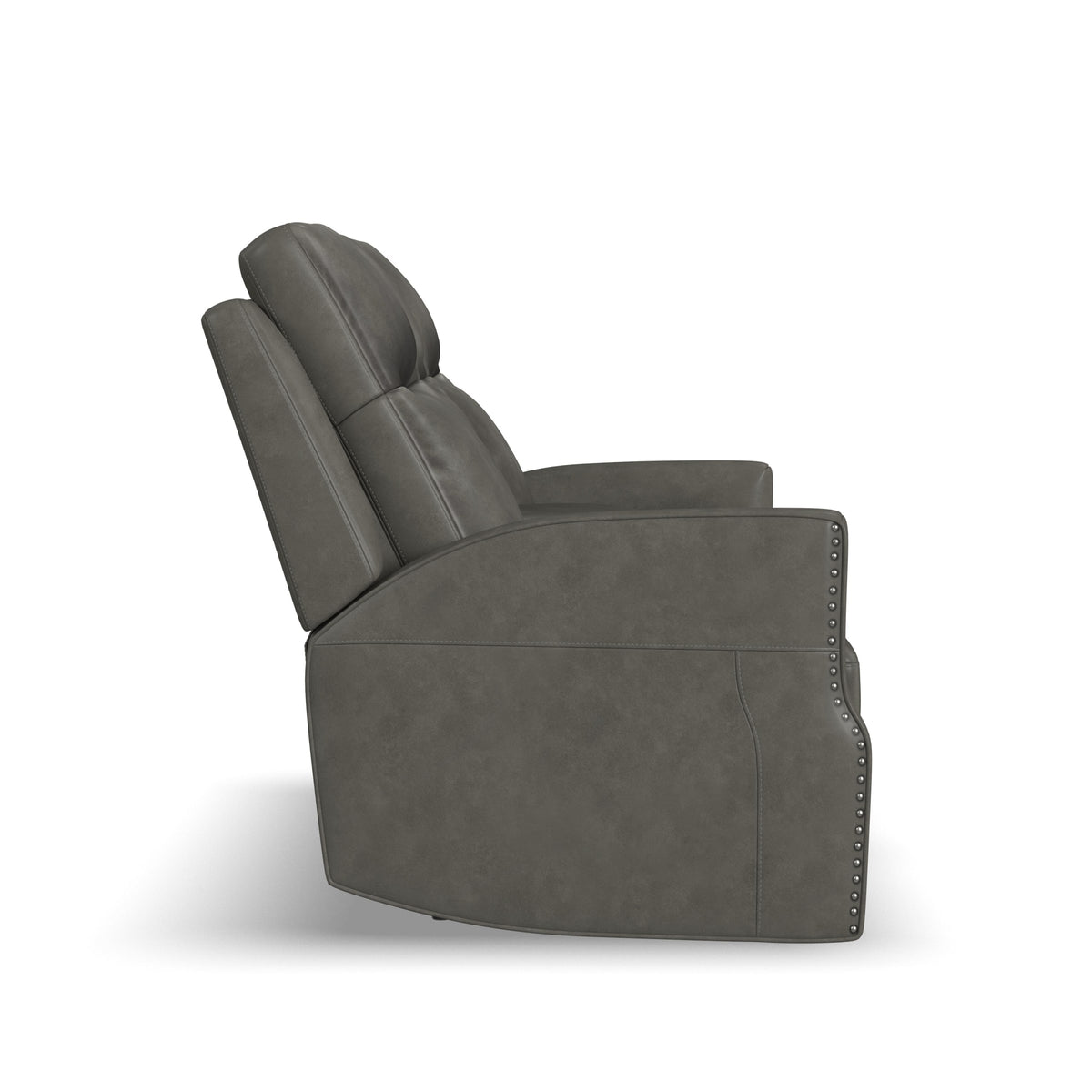 Flexsteel Maxwell Power Reclining Loveseat with Console, Power Headrests and Lumbar