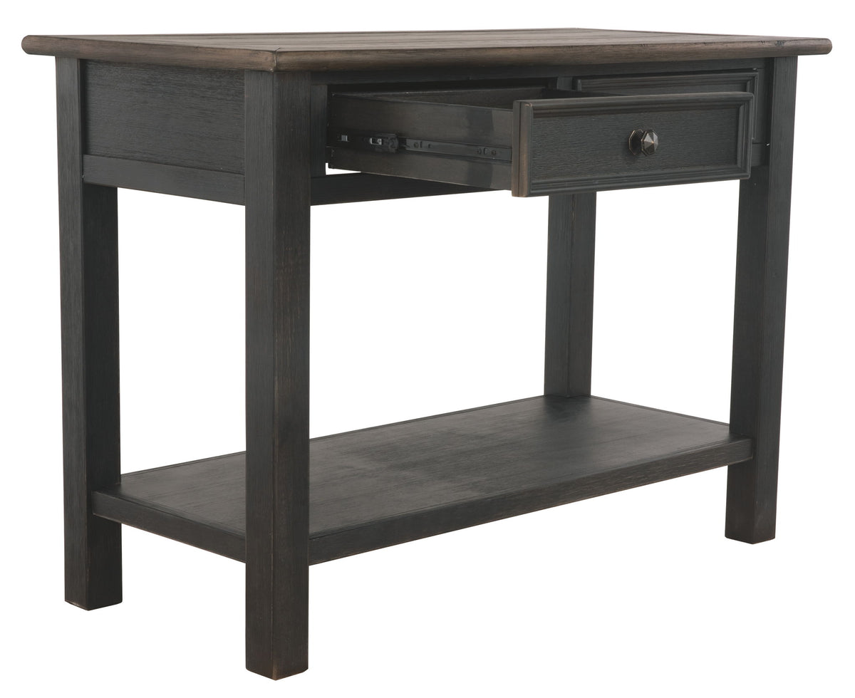 Tyler Creek - Sofa Table - Grayish Brown / Black