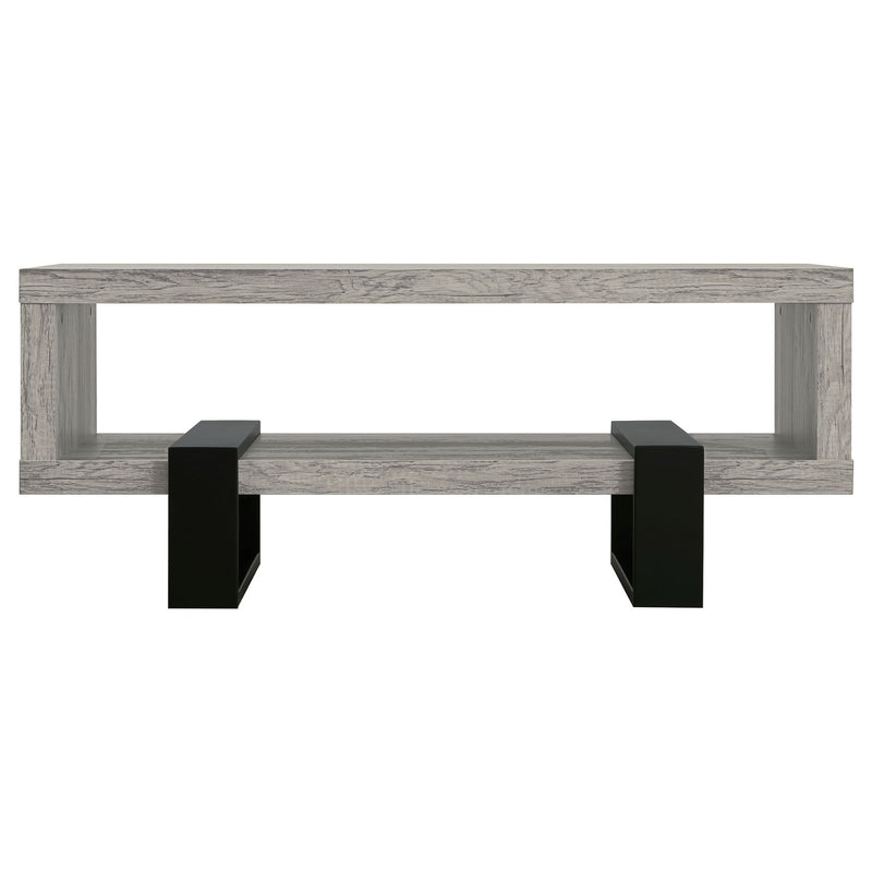 Dinard Engineered Wood Cocktail Coffee Table Grey Driftwood