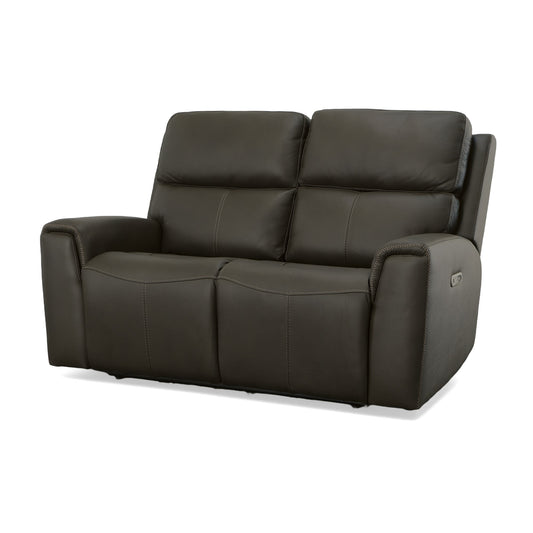 Flexsteel Jarvis Power Reclining Loveseat with Power Headrests