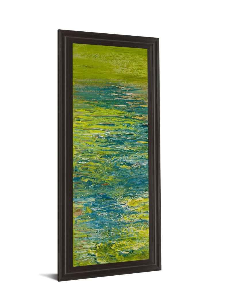 The Lake Il By Roberto Gonzalez - Framed Print Wall Art - Green