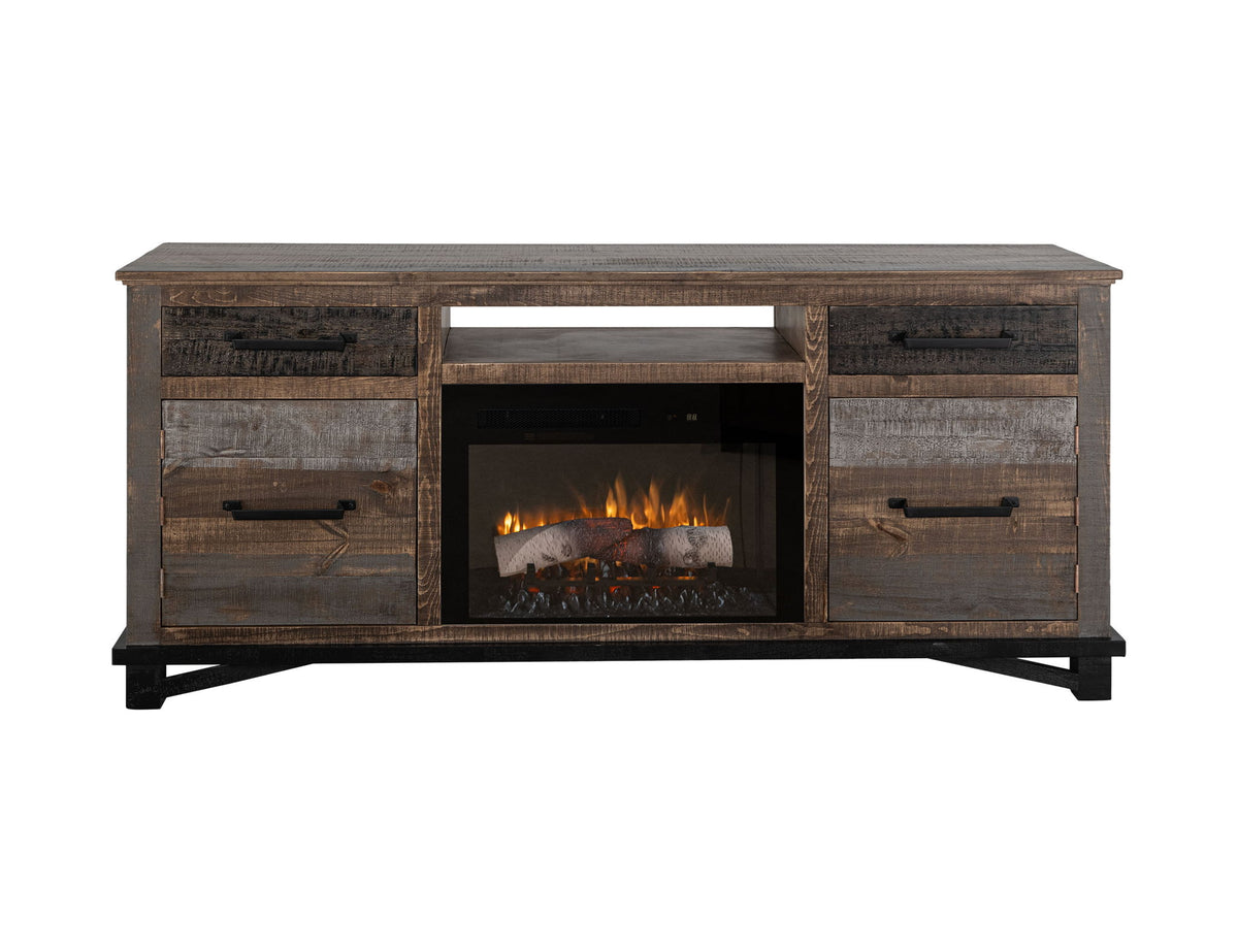 Loft - 70" Fireplace - Dark Gray