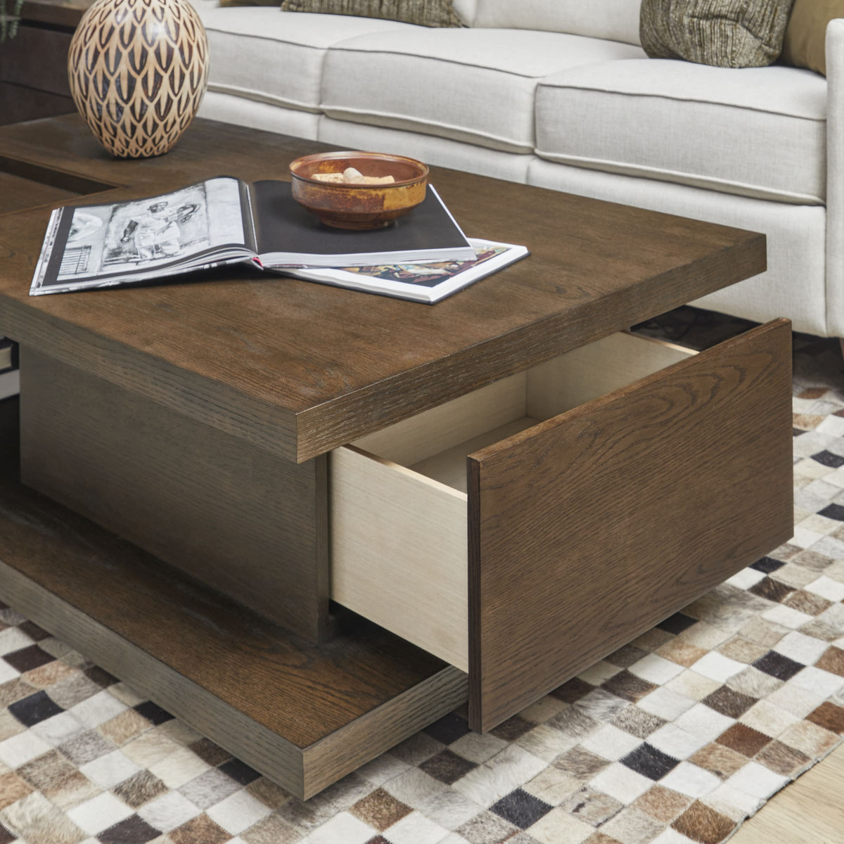 Flexsteel Athens Rectangular Coffee Table with Casters