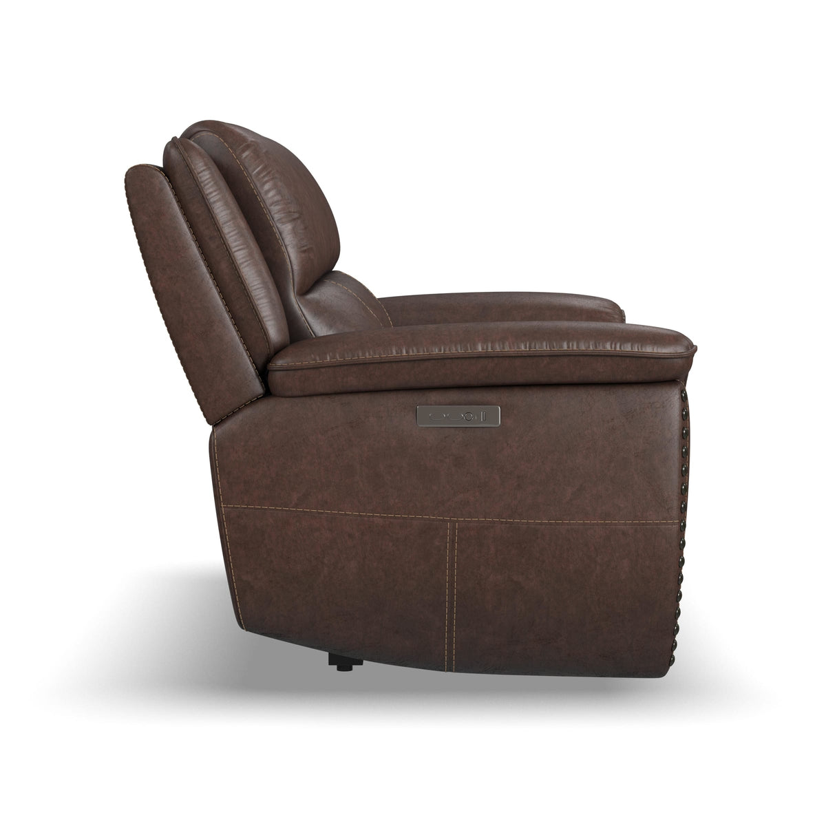 Flexsteel Beau Power Reclining Loveseat with Power Headrests