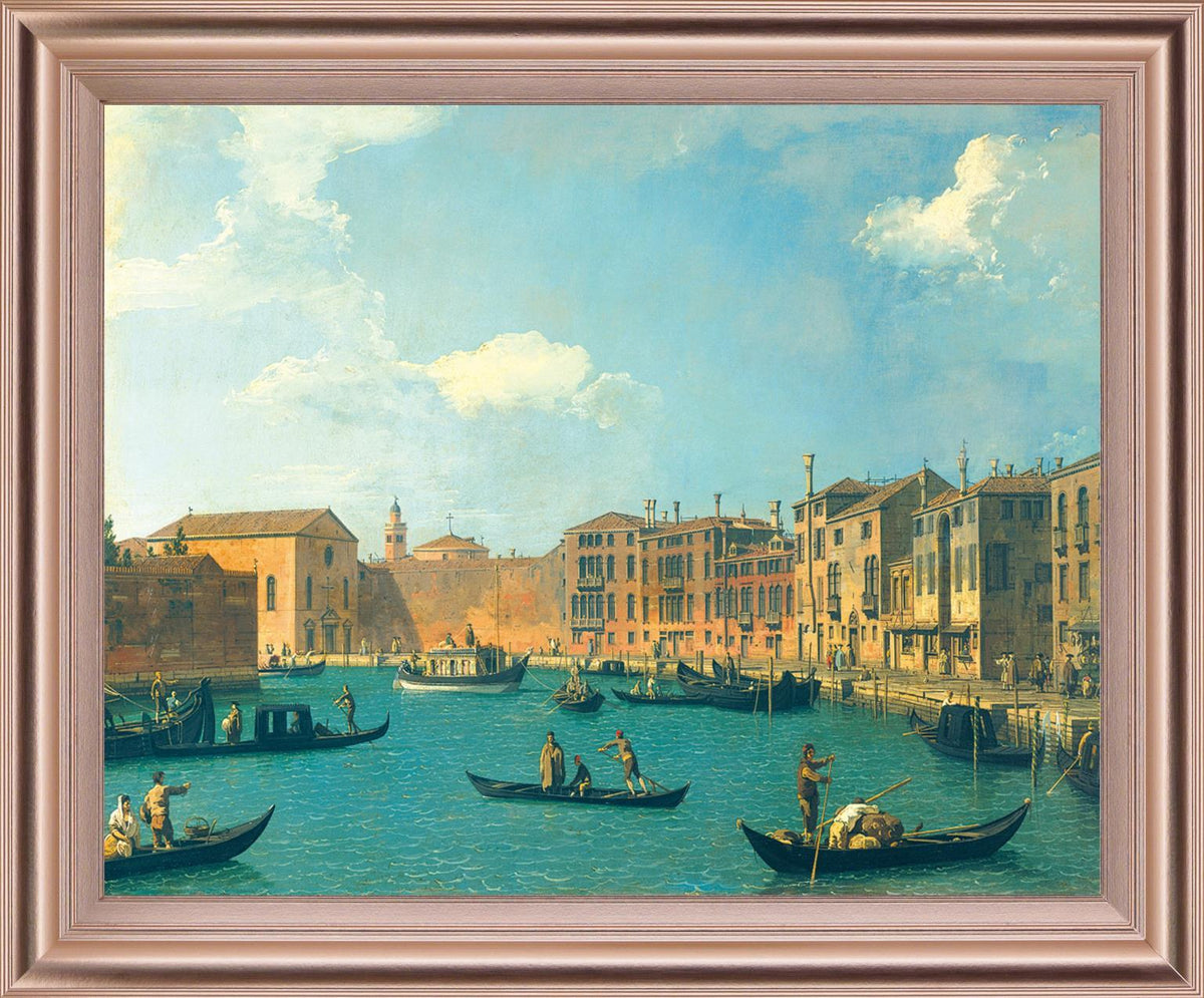 Sunlit Waterscape - 28" x 34" Framed Wall Art - Light Blue