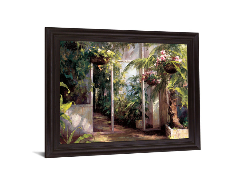Verdant Solarium - 28" x 34" Framed Wall Art - Green