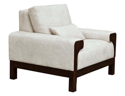 Raramuri - Armchair - White / Dark Brown