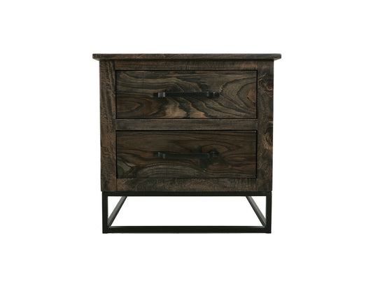 Teak - Nightstand - Oil Black