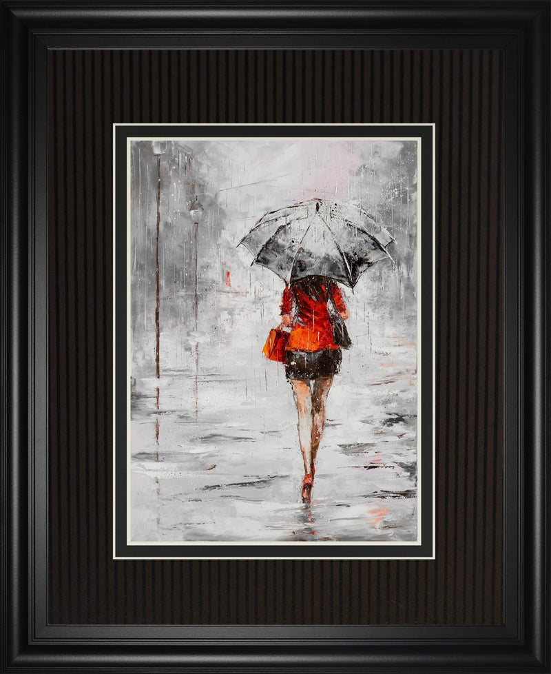 34x40 City in the Rain II By Jolanta Kowalik - Gray