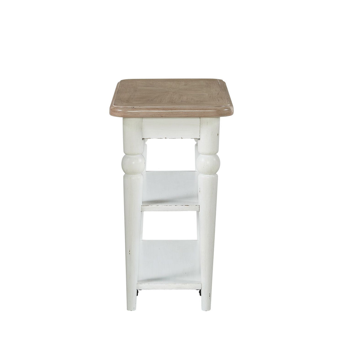 Turnberry Park - Chairside Table - Washed White