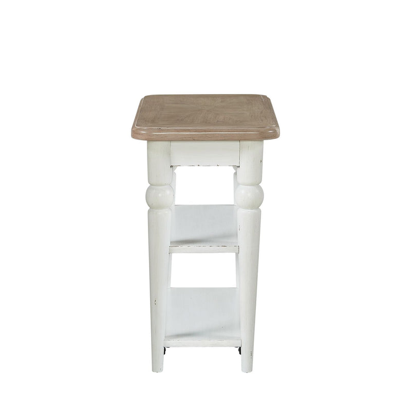 Turnberry Park - Chairside Table - Washed White