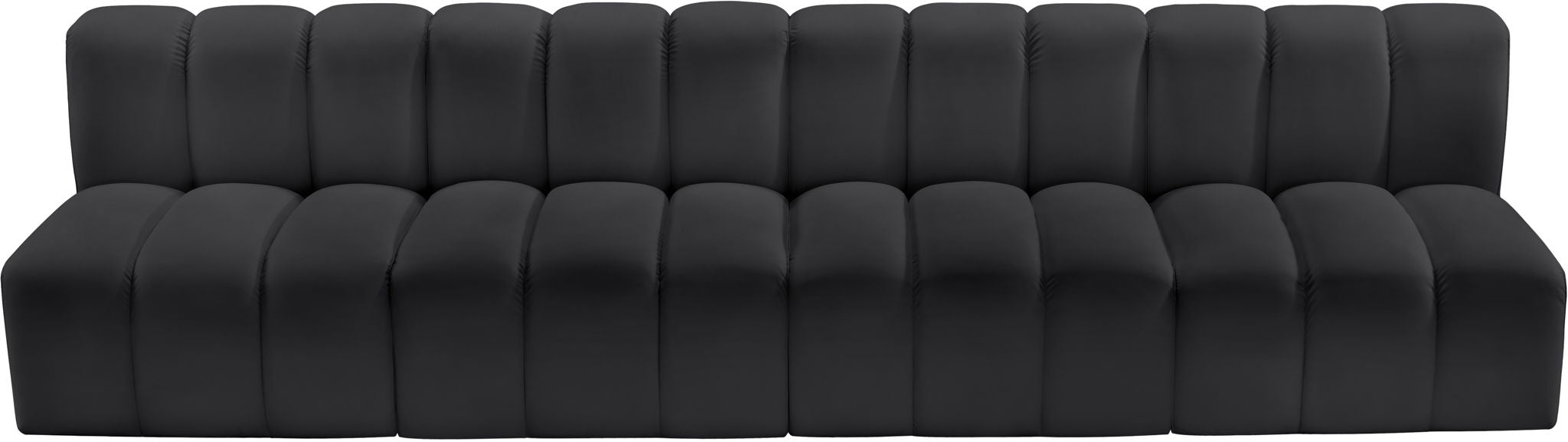 Arc - Faux Leather 4 Seats Modular Sofa