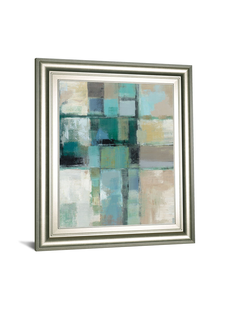 Island Hues Crop 2 By Sylvia Vassileva - Framed Print Wall Art - Blue