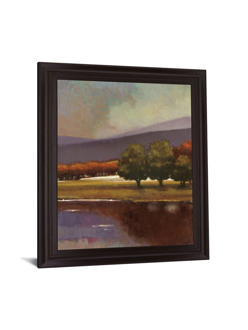 Woodland Reflections - 28" x 34" Framed Wall Art - Dark Brown