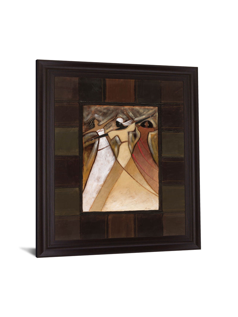 Harmony Parade - 28" x 34" Framed Wall Art - Dark Brown