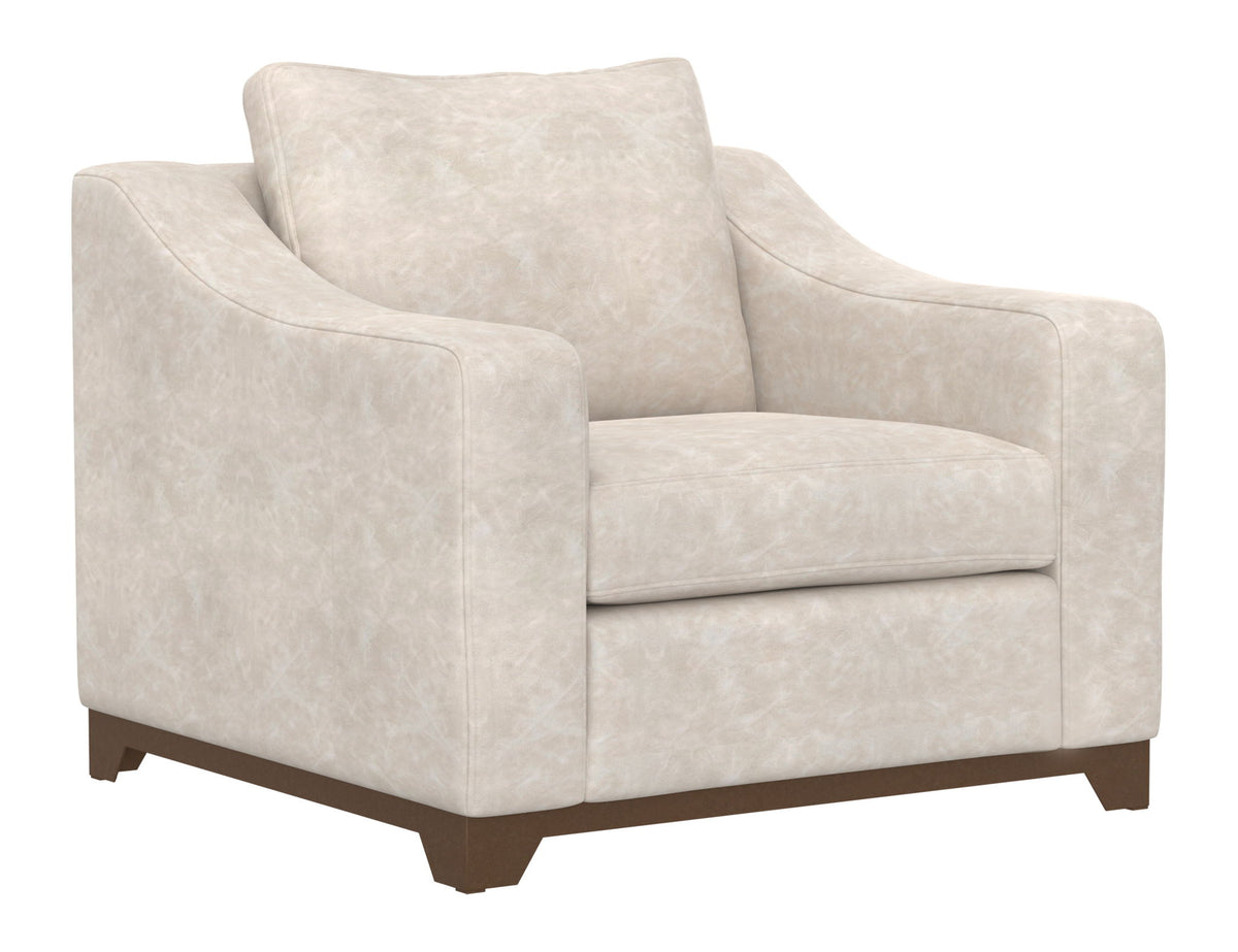 Natural Parota - Armchair - Marfil