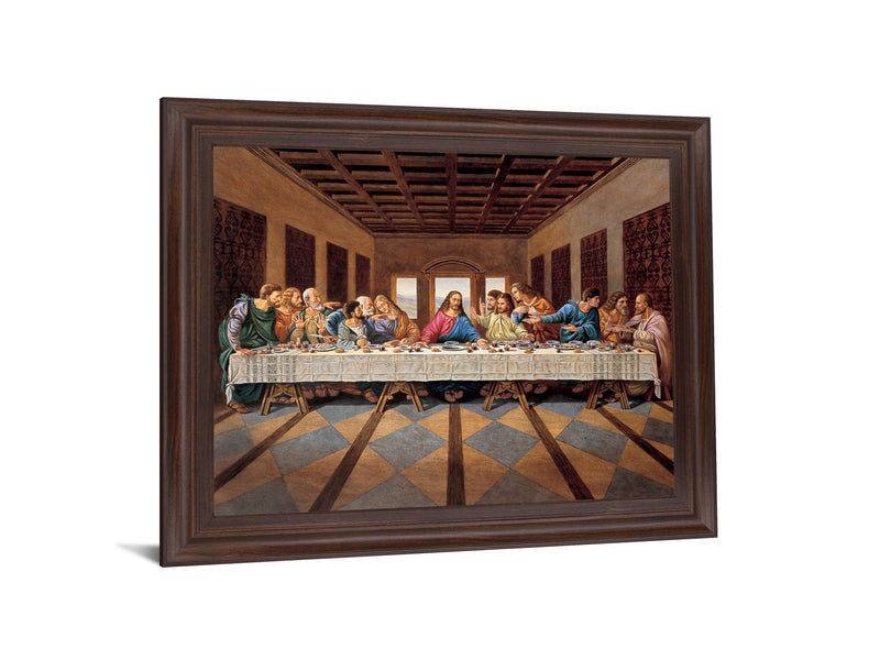 Renaissance Gathering - 28" x 34" Framed Wall Art - Dark Brown