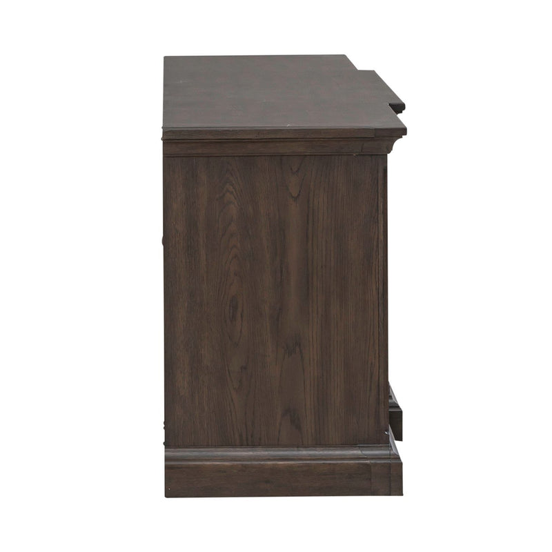 Paradise Valley - 78" Entertainment Console - Saddle Brown