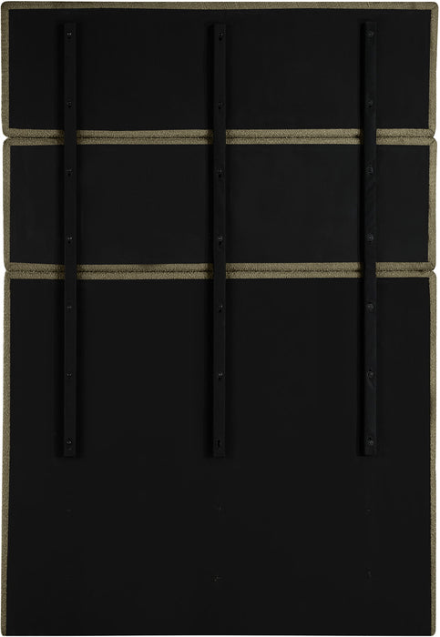 Adam - Boucle Fabric Bed With 89" Headboard