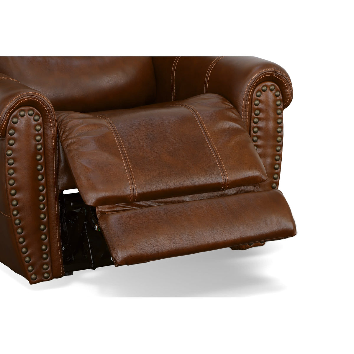 Flexsteel Oscar Power Recliner with Power Headrest & Lumbar