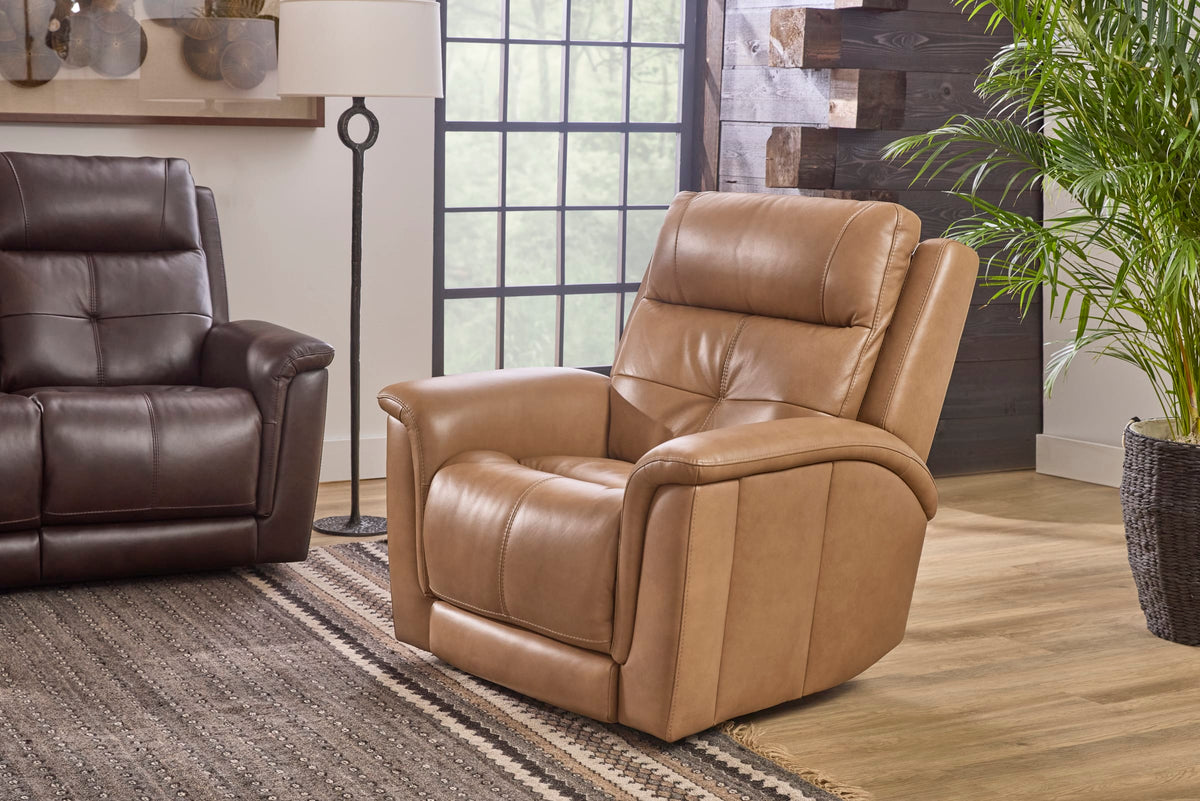 Flexsteel Ranger Power Recliner with Power Headrest, Lumbar, Heat & Massage