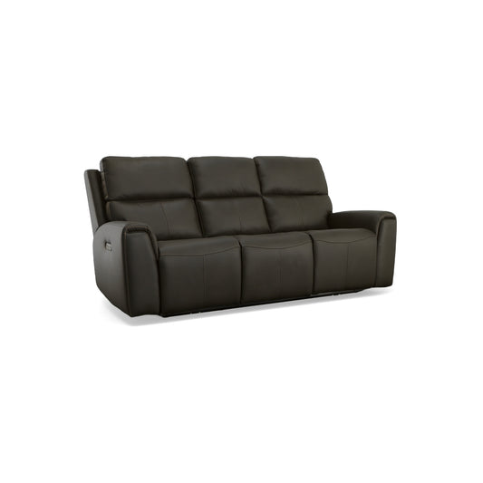 Flexsteel Jarvis Power Reclining Sofa with Power Headrests