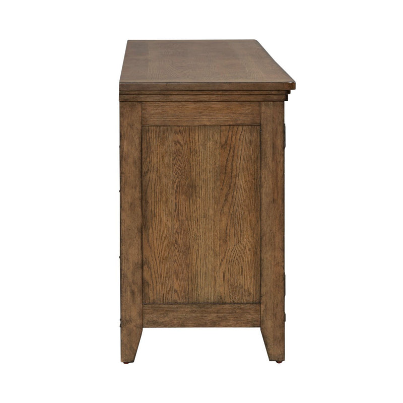 Carolina Park - 78" TV Console - Amber Brown