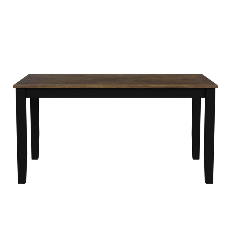 Brooks - 6 Piece Dining Set With Table, 4 Wood Back And Upholstered Seat Chairs, And Bench