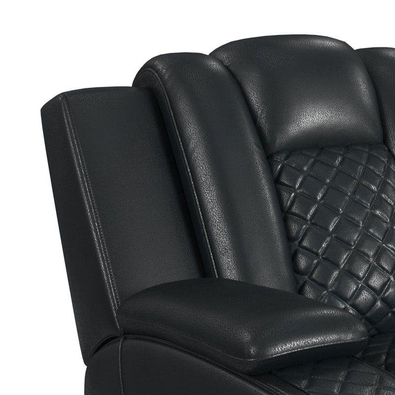 Carlo - Power Motion Loveseat With Power Headrest, Console And LED