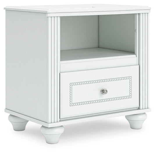 Kozlani - One Drawer Night Stand - White