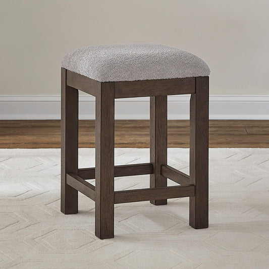 Cascade Falls - Upholstered Console Stool - Satin Espresso