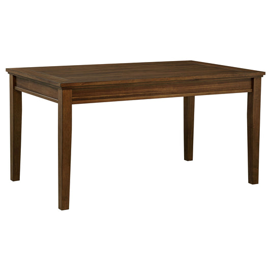 Atwood Rectangular Wood Dining Table Warm Brown