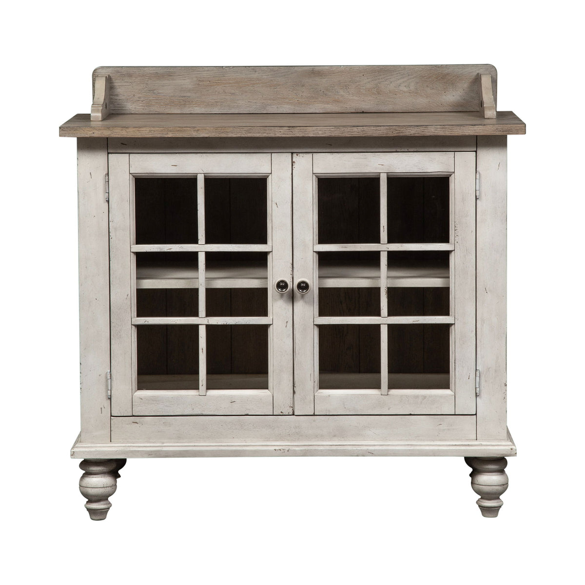 Whitney - Server - Antique Linen / Weathered Gray
