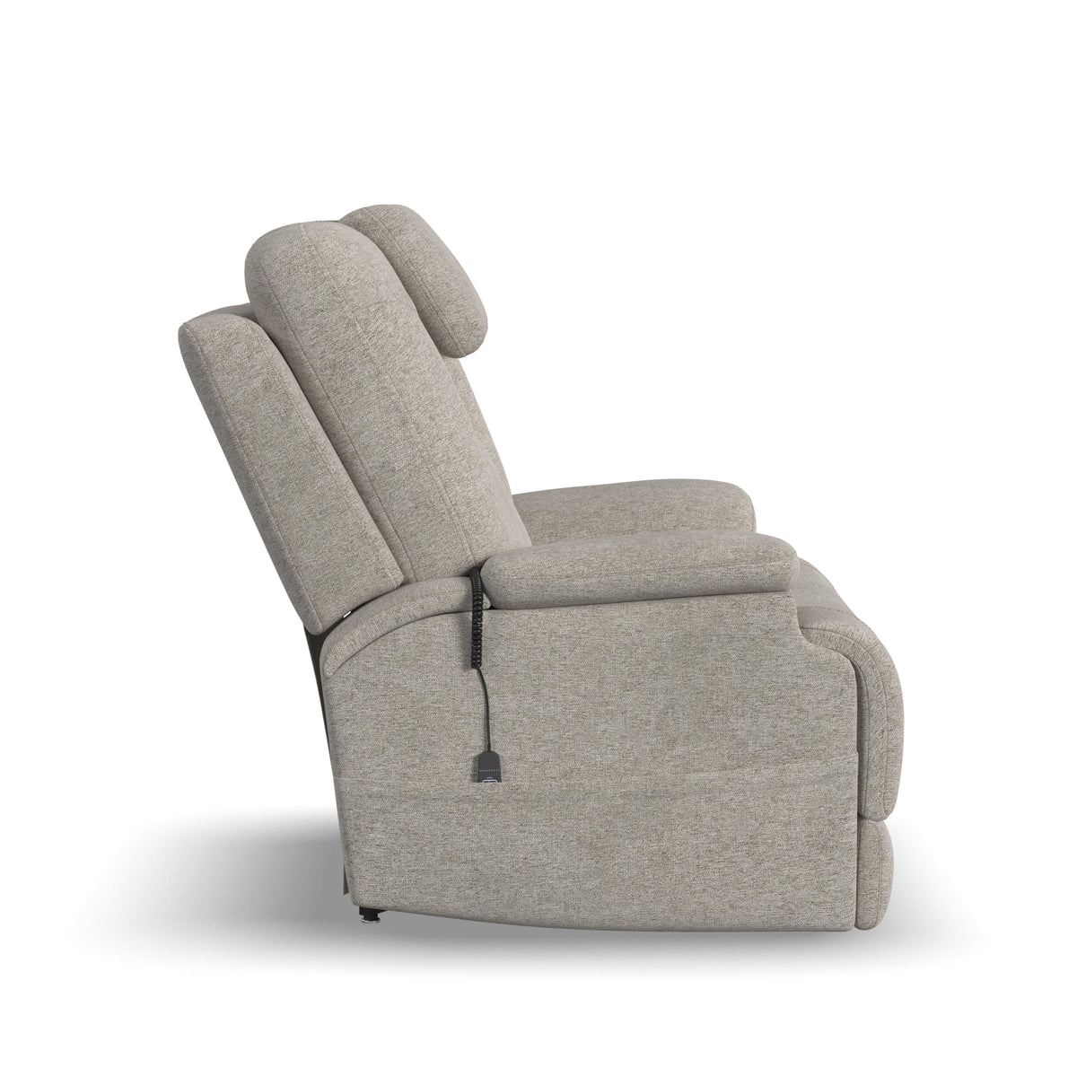 Flexsteel Zecliner Model 4+ Power Lift Recliner with Power Headrest & Lumbar, Heat & Massage