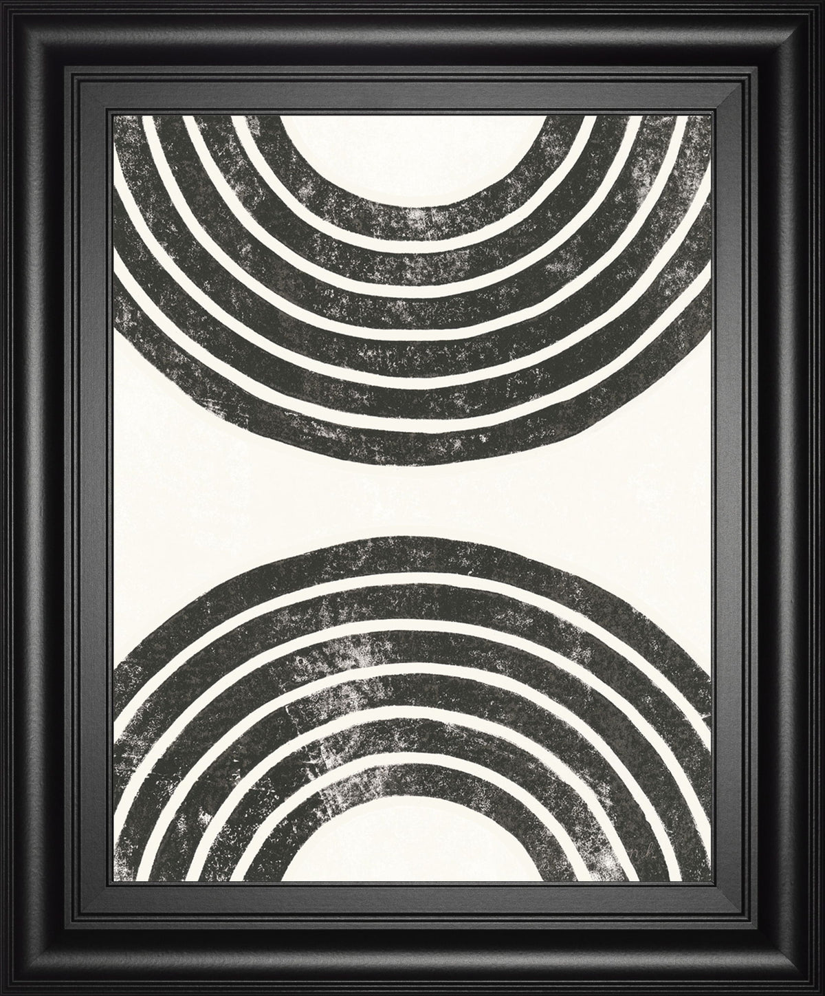 Over The Rainbow BW I By Moira Hershey - Framed Print Wall Art - Black