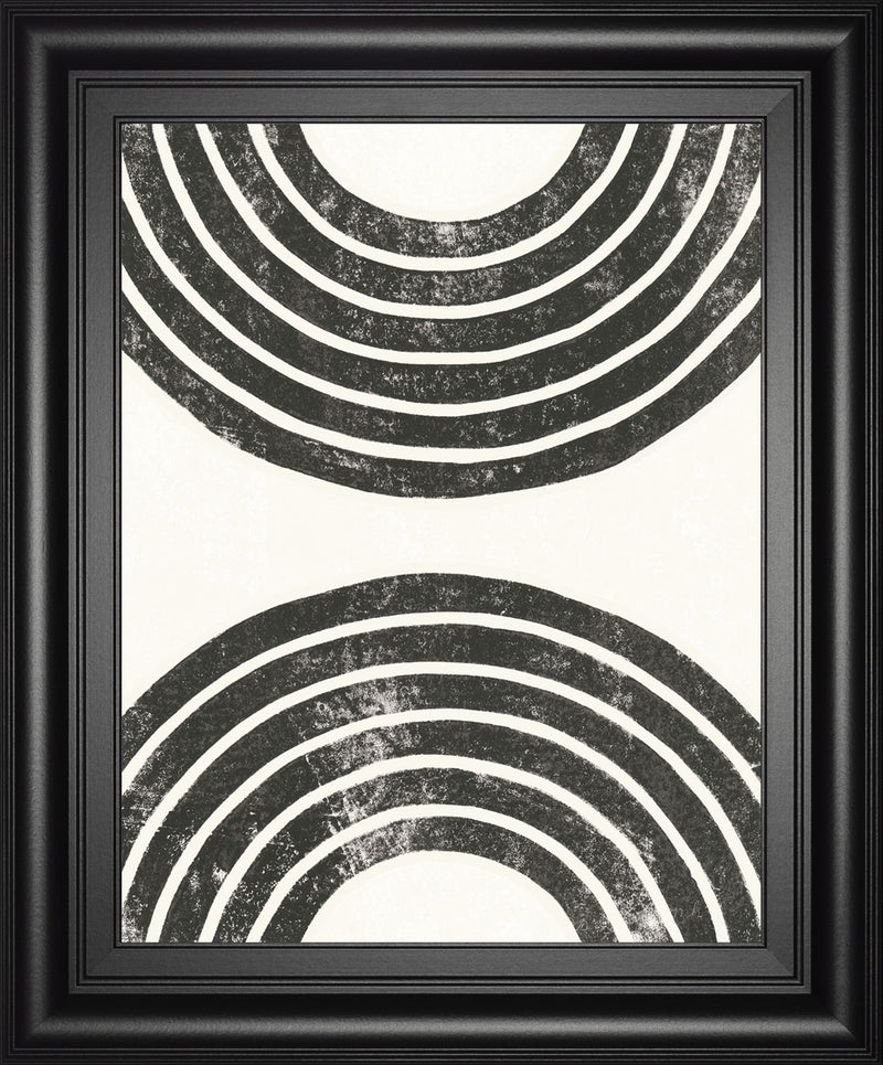 Over The Rainbow BW I By Moira Hershey - Framed Print Wall Art - Black