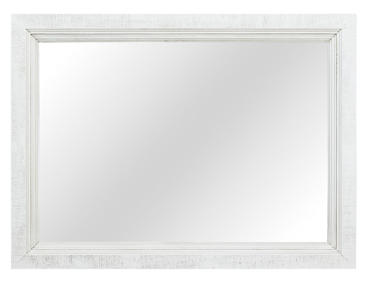 Stoa - Mirror - White / Brown