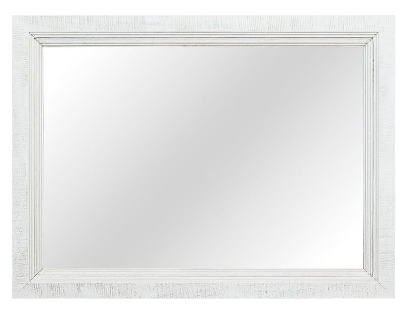 Stoa - Mirror - White / Brown
