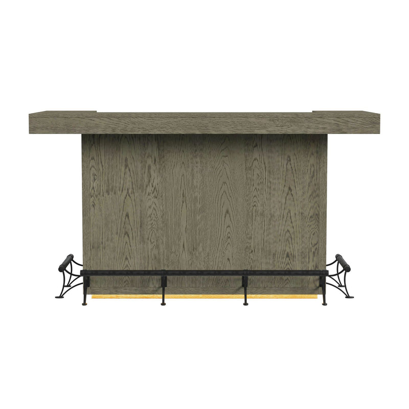 Jemma - Bar Table With Light - Gray And Dark Espresso