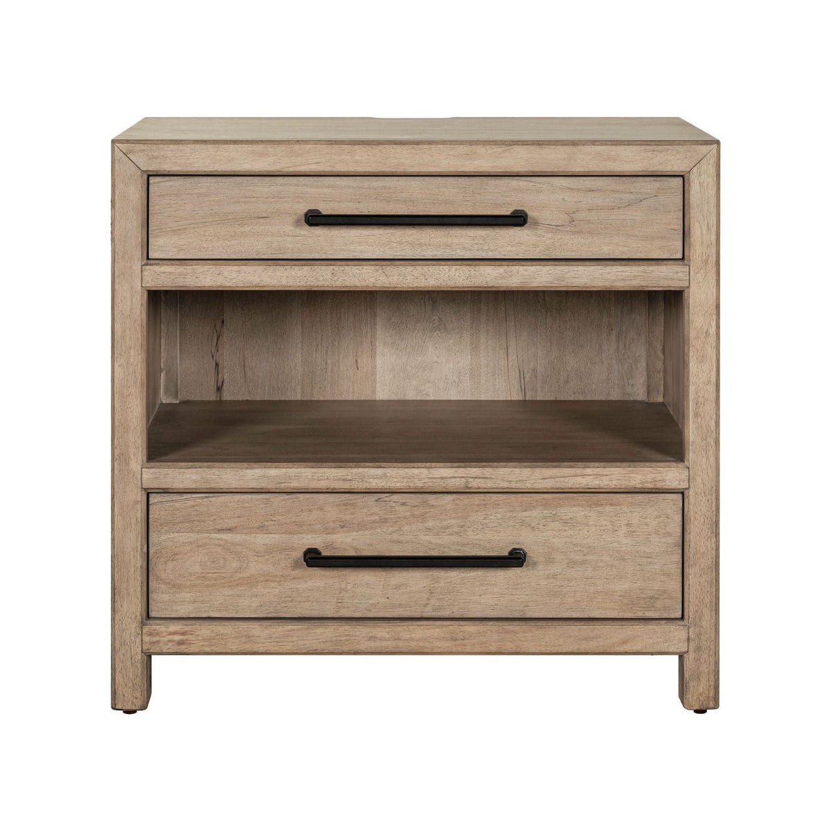 Proximity Place - Bedside Chest With Charging Station - Barley Buff