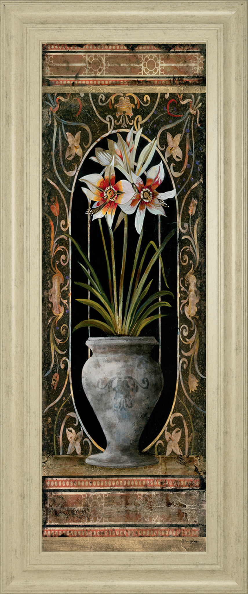 Blanco Botanical Il By Douglas - Framed Print Wall Art - Beige