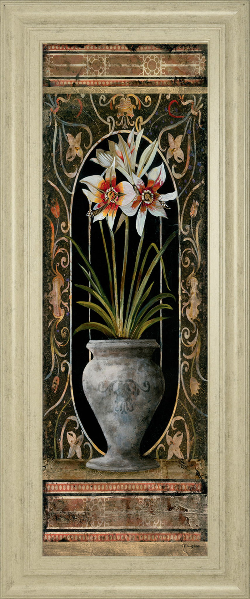 Blanco Botanical Il By Douglas - Framed Print Wall Art - Beige
